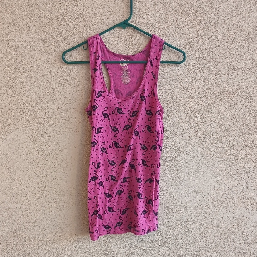 Make Offer! OP Pink Tank Top with Black Pattern